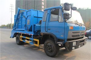 Right Hand Drive 8 ton Swing Arm Garbage Truck