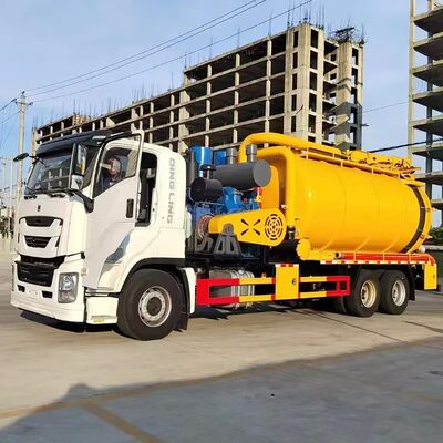 Isuzu Gagi 18000L Vacuum Sewage Truck, 6X4 Drive, 380HP, Euro VI Emission Standard