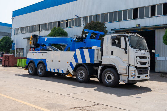ISUZU 8x4 Drive 30 Ton Heavy Duty Wrecker Tow Truck with 380HP Engine