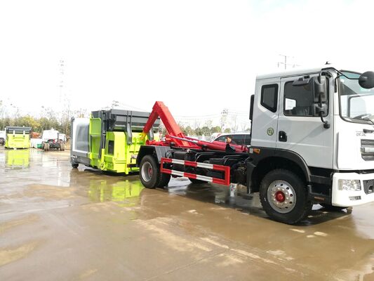 12 ton Hook-Arm Garbage Truck  for Commercial Waste Management