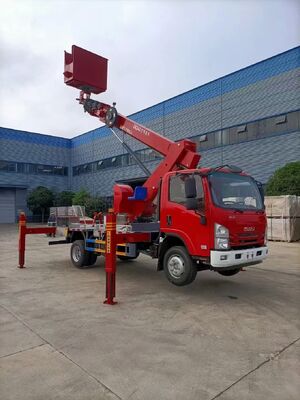 Isuzu 24m Hydraulic Aerial Work Truck, Aerial Work Lifting Truck, Telescopic Folding Arm Hydraulic Lifting Truck, Factory Price for Sale