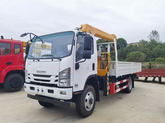Isuzu 4X2 Drive Truck Mounted Crane Transport Vehicle 5t Straight Arm Crane Truck