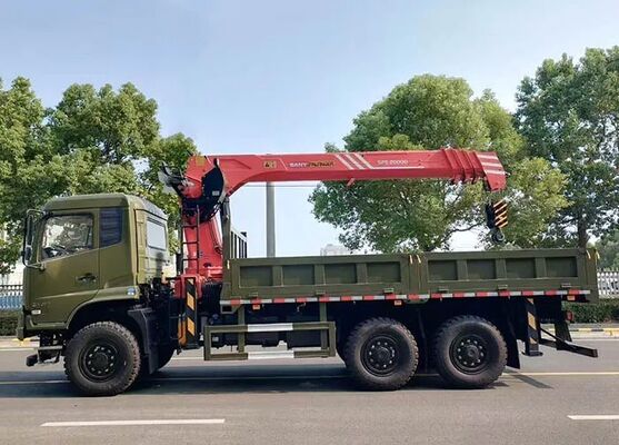 Heavy-Duty 6X6 Hydraulic Truck with 12 ton 5-Section boom Crane