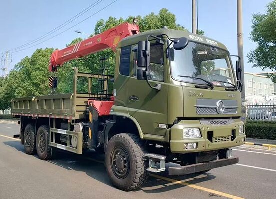 Heavy-Duty 6X6 Hydraulic Truck with 12 ton 5-Section boom Crane